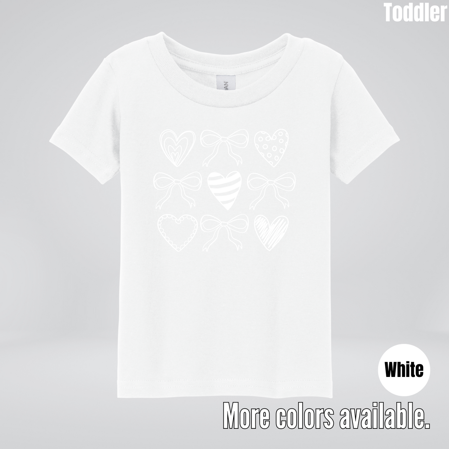Doodle Coquette Hearts Toddler T-Shirt