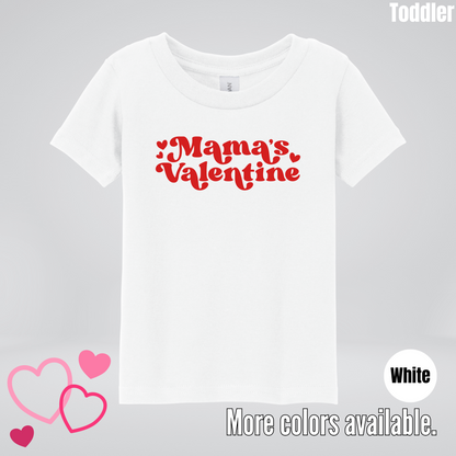 Mamas Valentine Retro Red Design Toddler T-Shirt