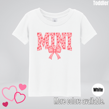 Mini Coquette Hearts Valentines Day Toddler T-Shirt