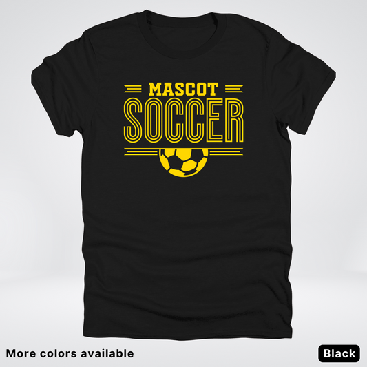 Custom Mascot – Gold Design 17 - Soccer T-Shirt