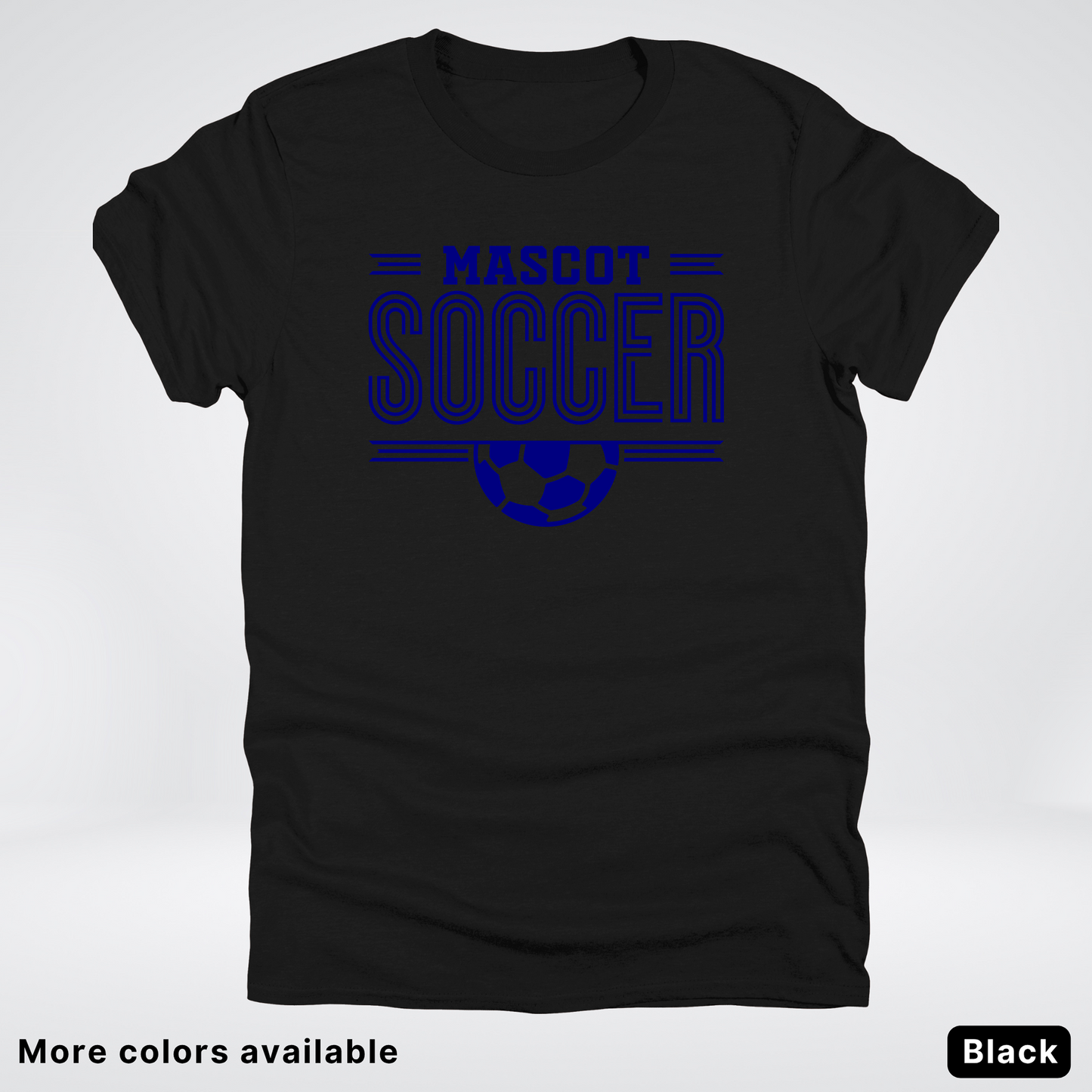 Custom Mascot – Navy Design 22 - Soccer T-Shirt