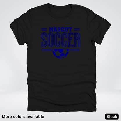 Custom Mascot – Navy Design 22 - Soccer T-Shirt