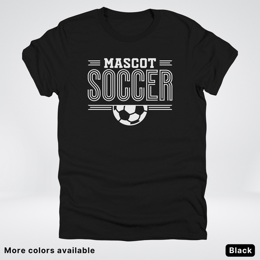 Custom Mascot – White Design 13 - Soccer T-Shirt