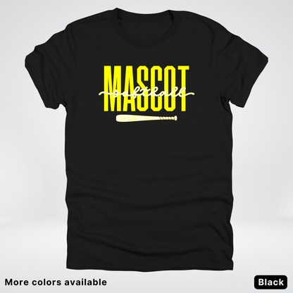Custom Mascot – Yellow - Softball Design 32 T-Shirt