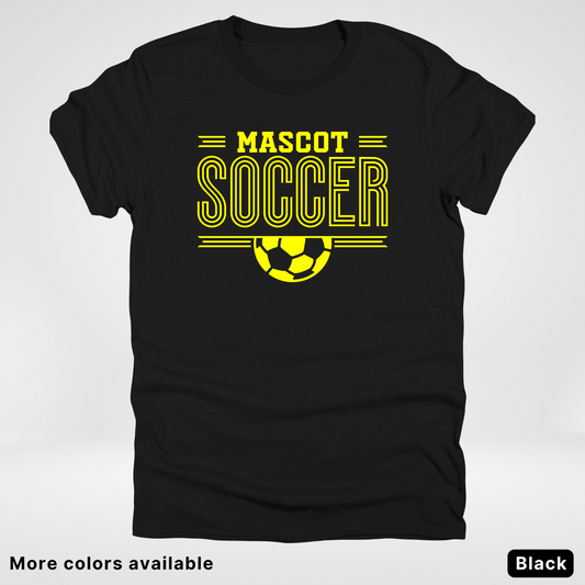Custom Mascot – Yellow Design 19 - Soccer T-Shirt
