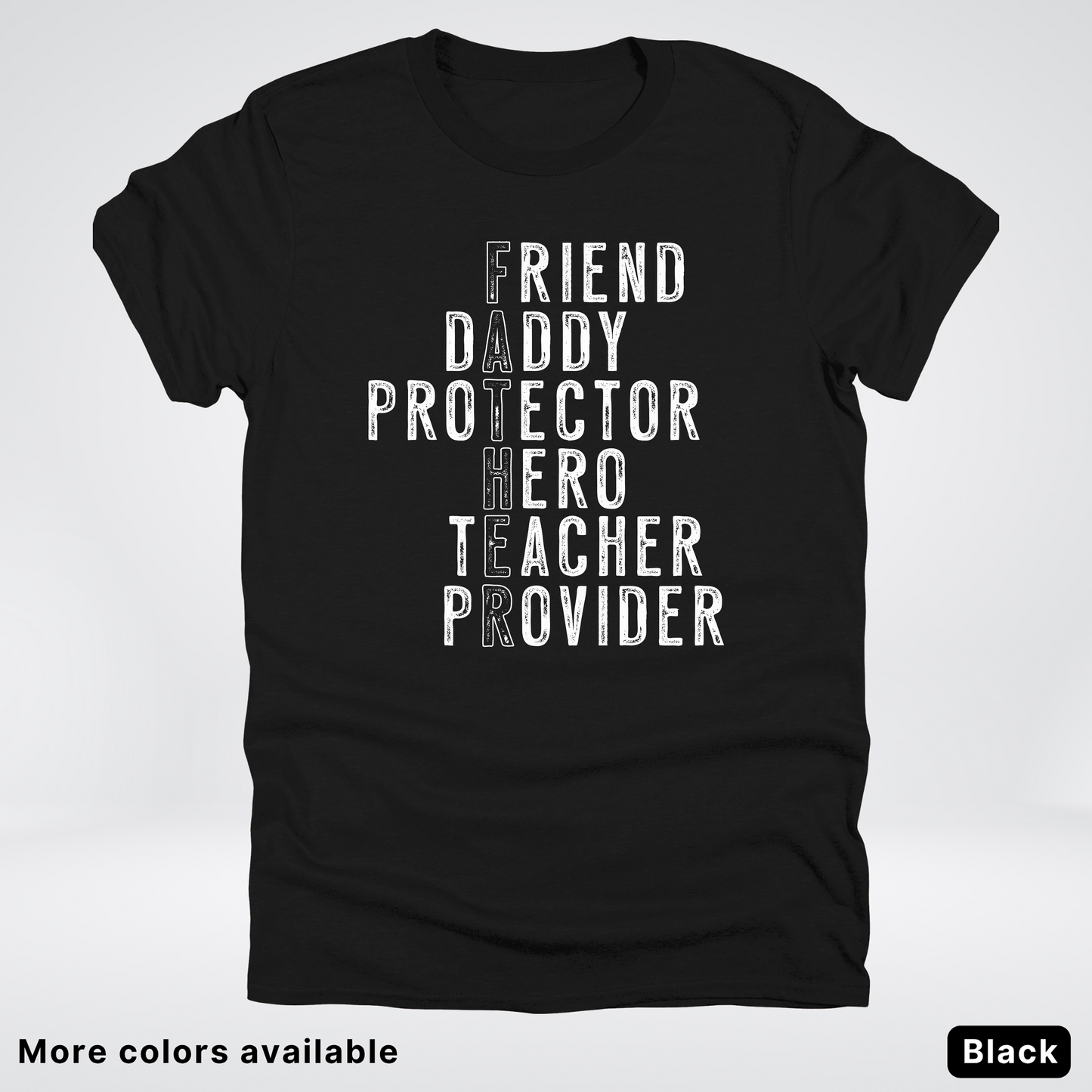 Father Crossword - White Design – Father’s Day T-Shirt