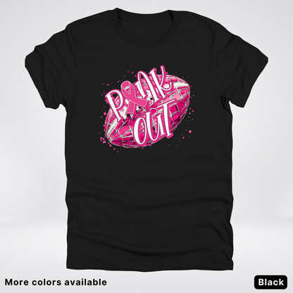 Pink Out Football Splatter - T-Shirt