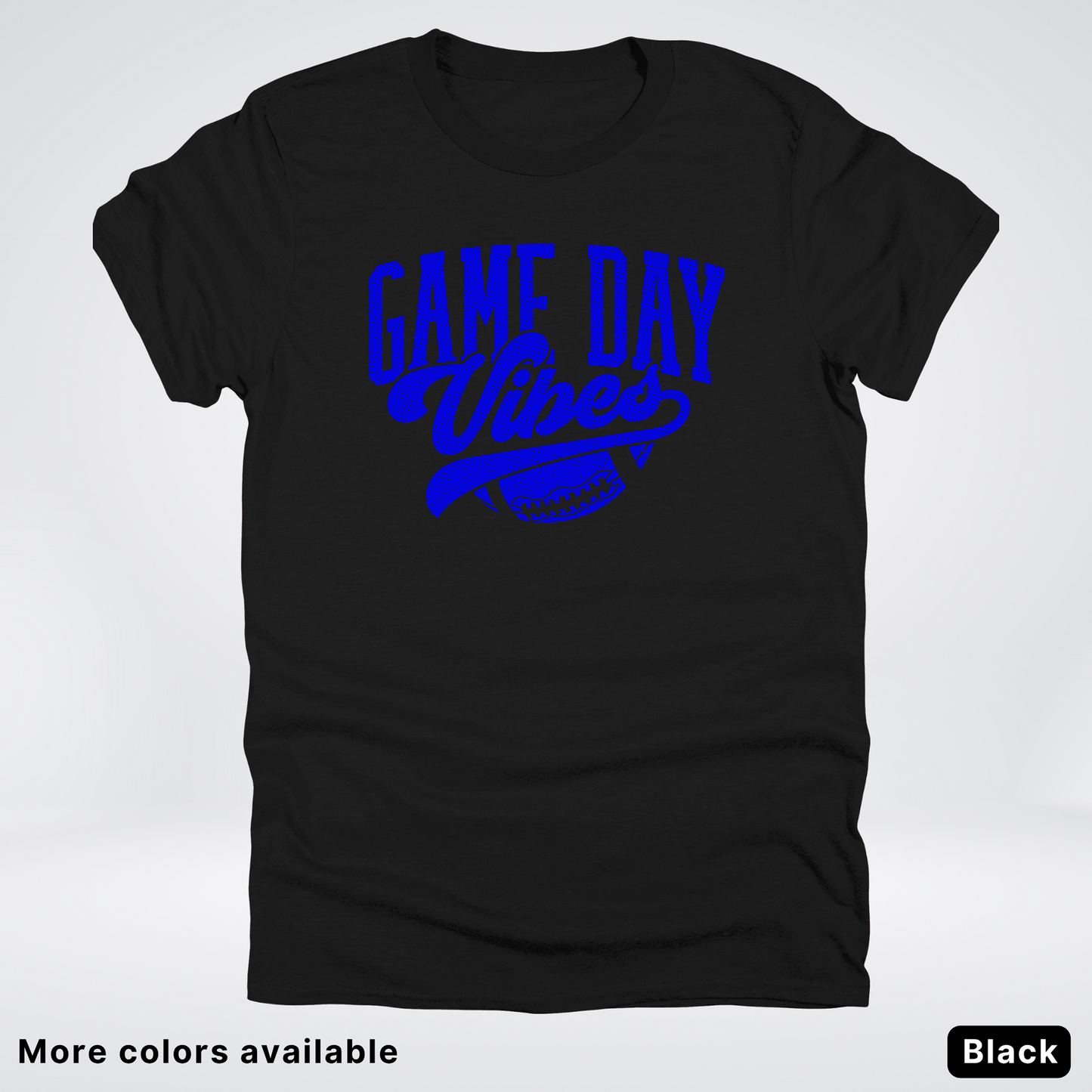 Game Day Vibes - Blue Design - Football T-Shirt