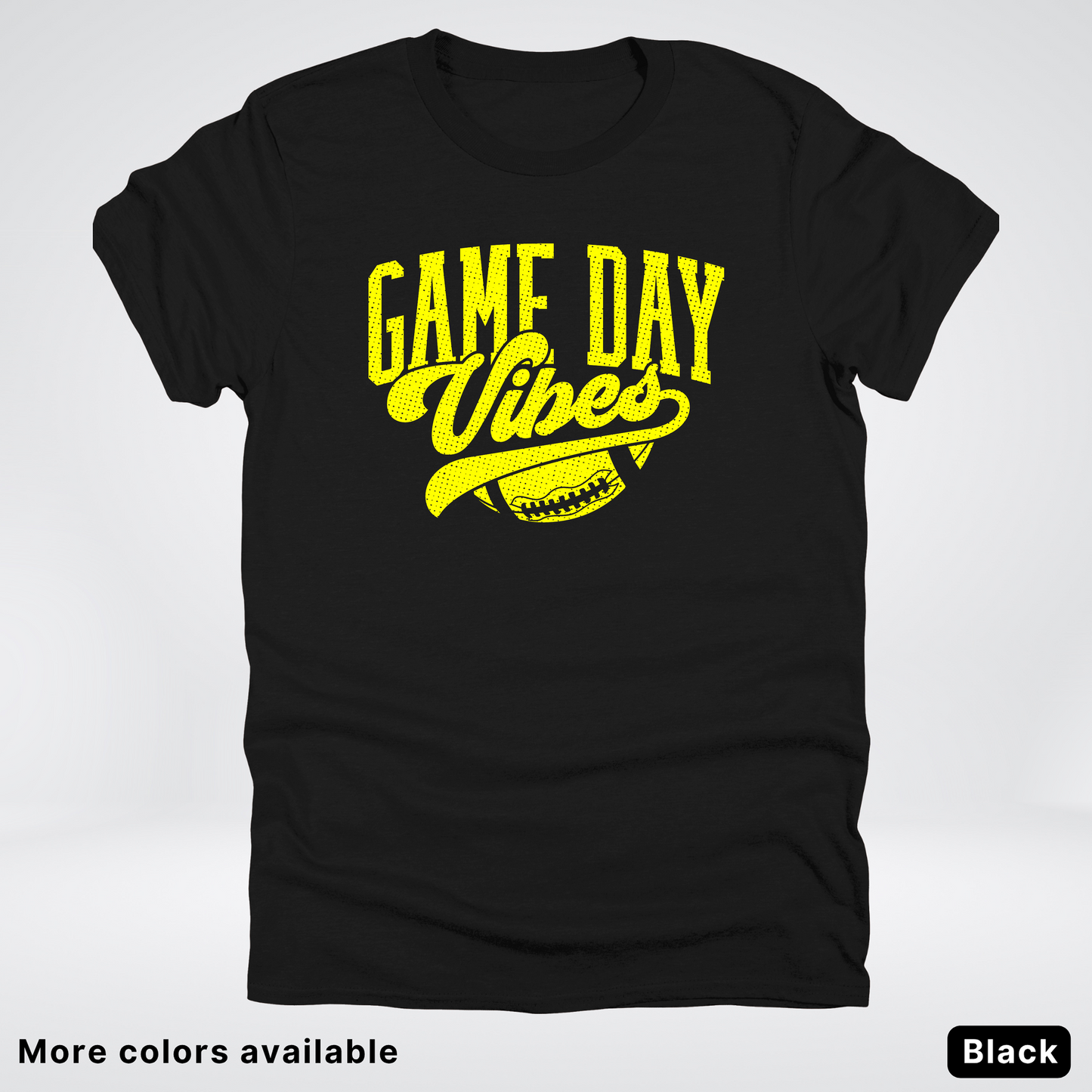 Game Day Vibes - Yellow Design - Football T-Shirt