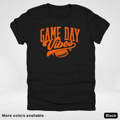 Game Day Vibes – Orange Design - Football  - T-Shirt