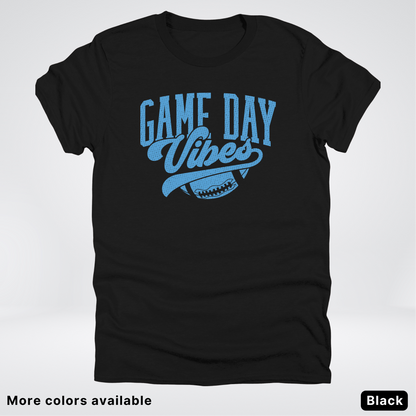 Game Day Vibes – Light Blue Design - Football - T-Shirt