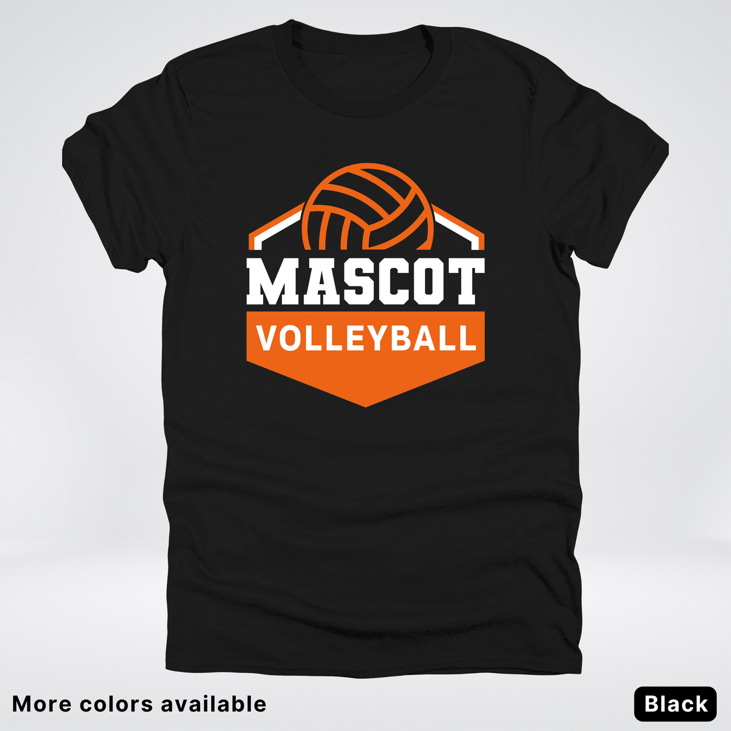 Custom Mascot - Orange - Volleyball Design 70 - T-Shirt