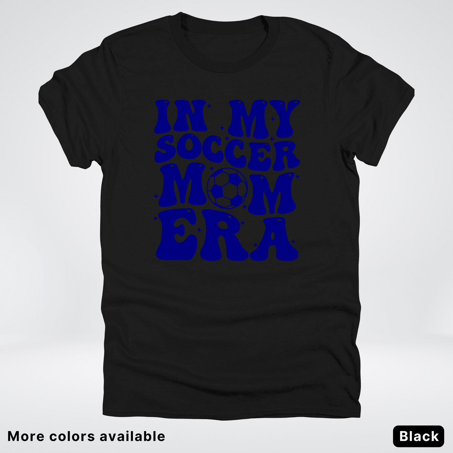In My Soccer Mom Era – Navy Design - T-Shirt