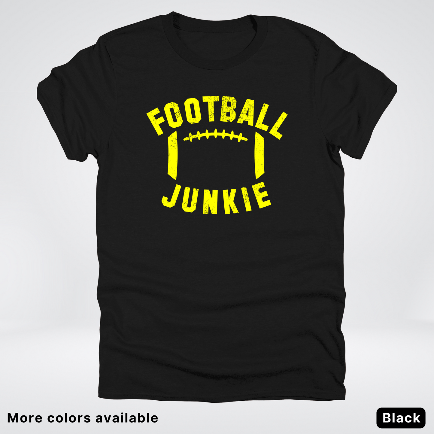 Football Junkie – Yellow Design - T-Shirt