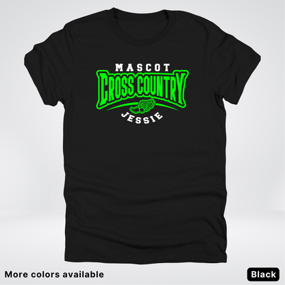 Custom Mascot & Name – Green Design – Cross Country 09 - T-Shirt