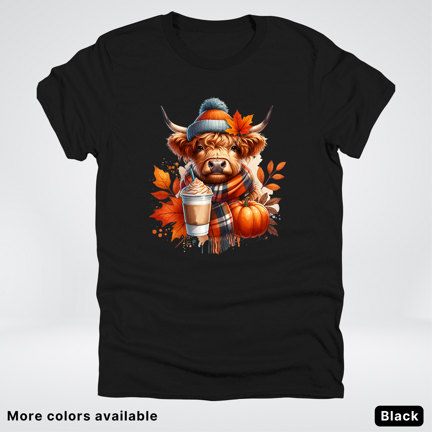 Fall Cow Cold Brew Coffee Pumpkin - T-Shirt