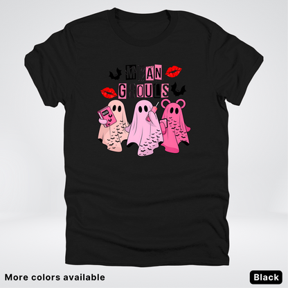 Mean Ghouls Pink Ghosts - T-Shirt