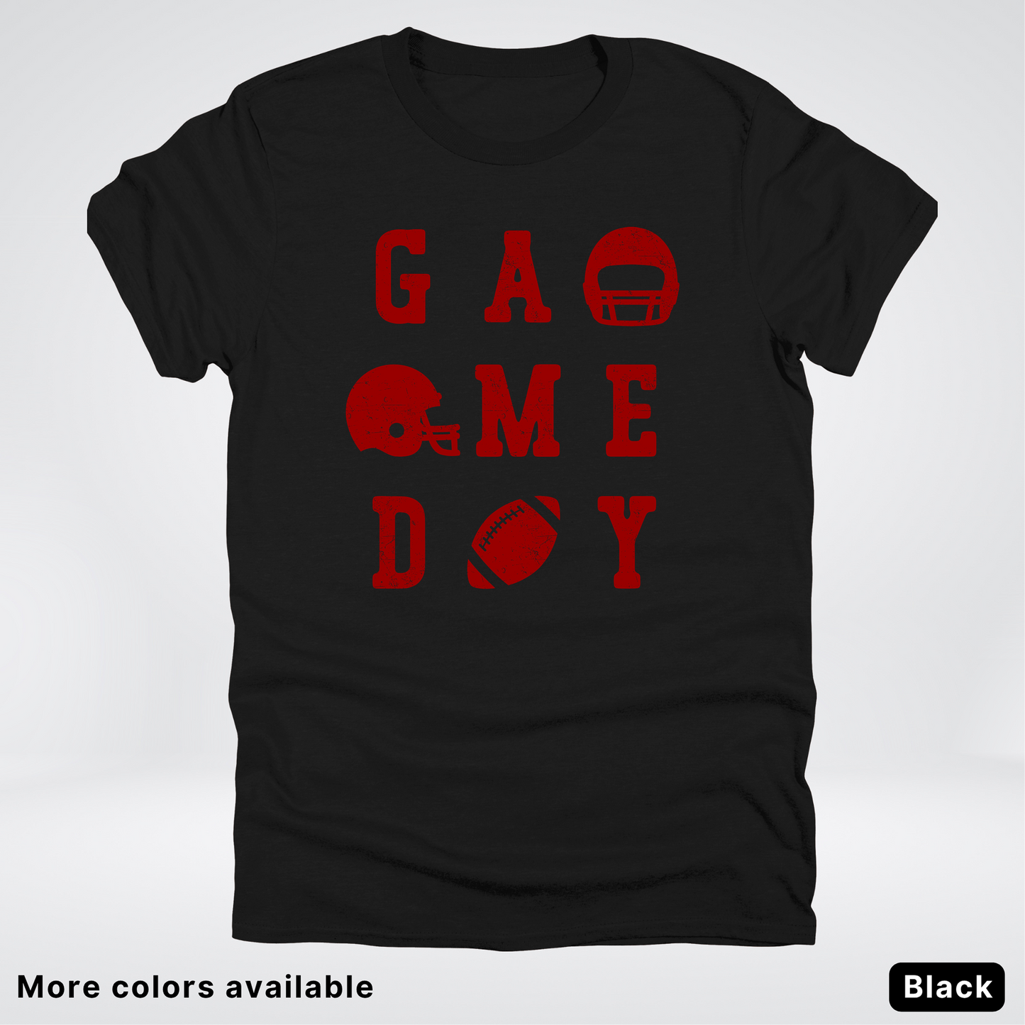 Game Day Football 3 x 3 – Maroon Design – T-Shirt