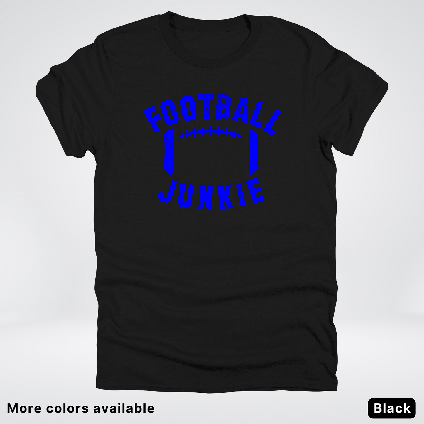 Football Junkie – Blue Design - T-Shirt