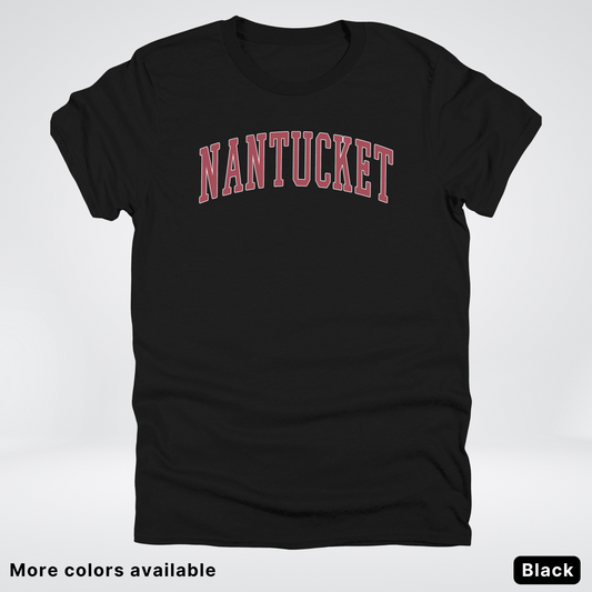 Nantucket Destination - Red Design - T-Shirt