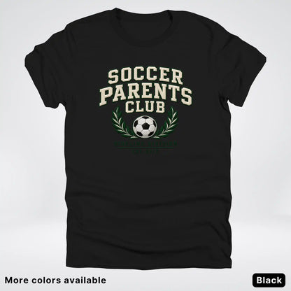 Soccer Parents Club Faux Embroidery Sideline T-Shirt