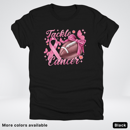 Tackle Cancer Coquette 02 Football T-Shirt