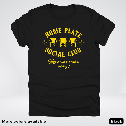 Home Plate Social Club – Gold Design - T-Shirt