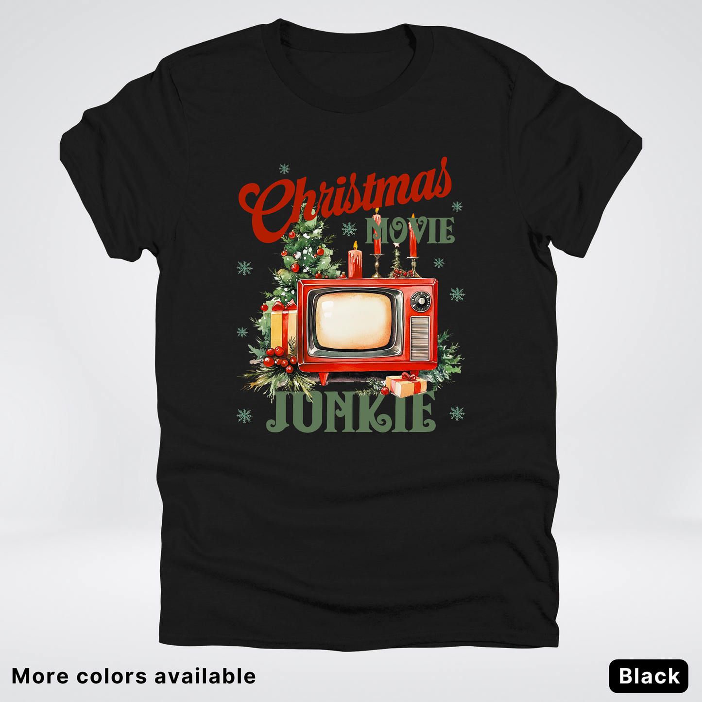 Vintage Christmas Movie Lover - T-Shirt
