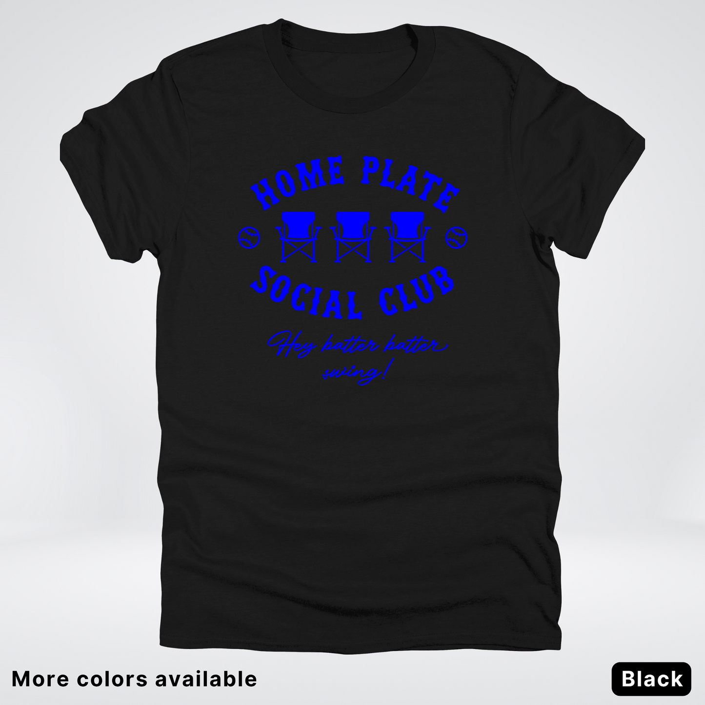 Home Plate Social Club – Blue Design - T-Shirt