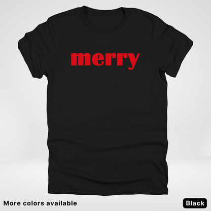 Merry - Red Design - T-Shirt