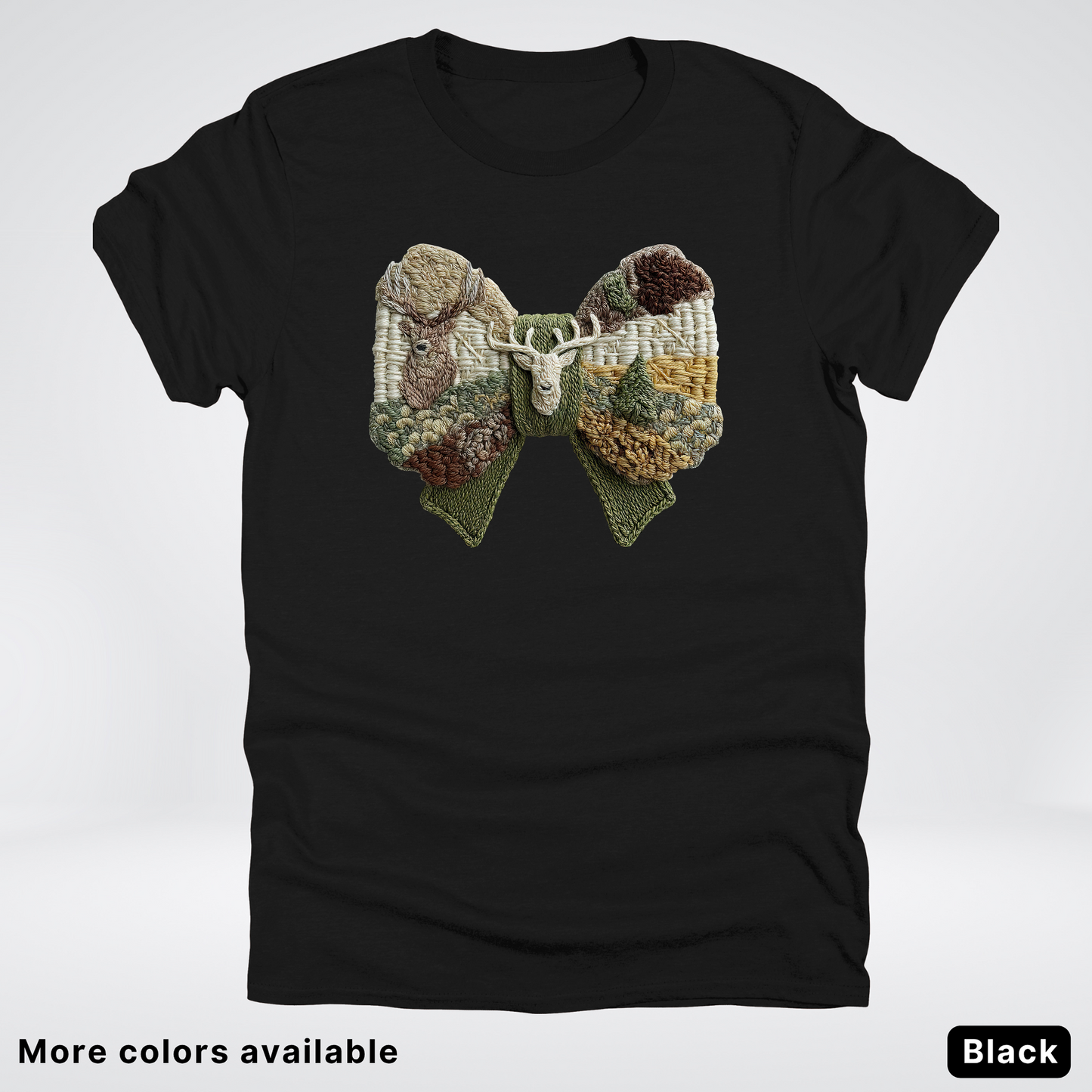 Rocking Horse Holiday Bow – Hook Yard Faux Look - T-Shirt