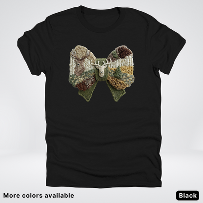 Rocking Horse Holiday Bow – Hook Yard Faux Look - T-Shirt