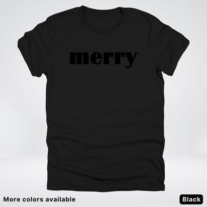 Merry - White Design - T-Shirt