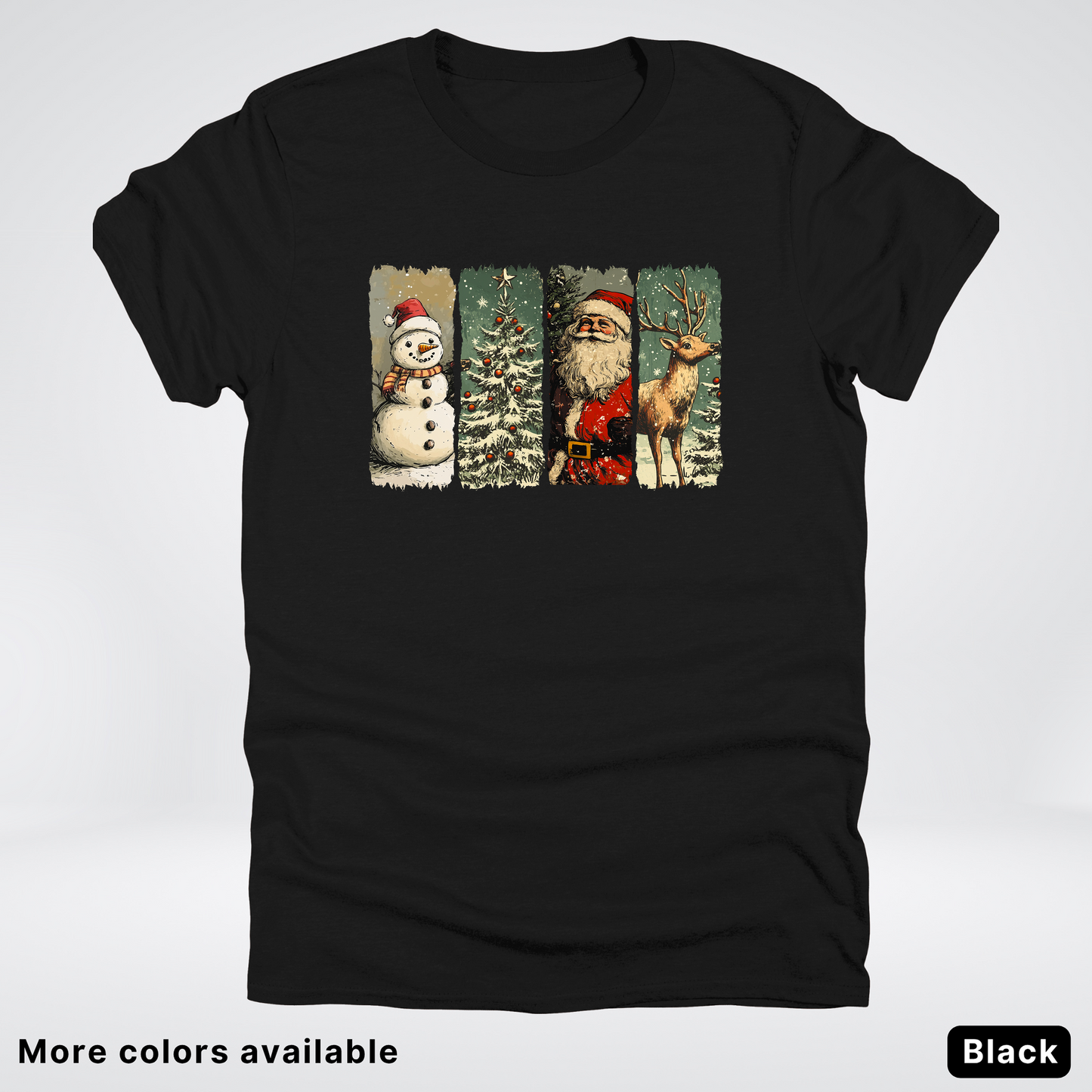 Classic Christmas Strip Art - T-Shirt