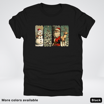 Classic Christmas Strip Art - T-Shirt