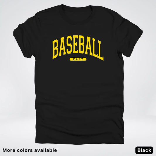 Baseball 24/7 – Gold Design - T-Shirt