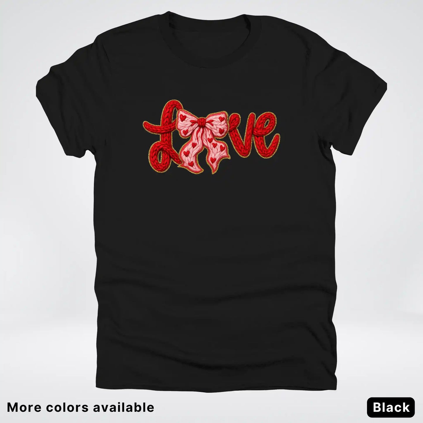 Love Bow Hook Yard Faux - T-Shirt