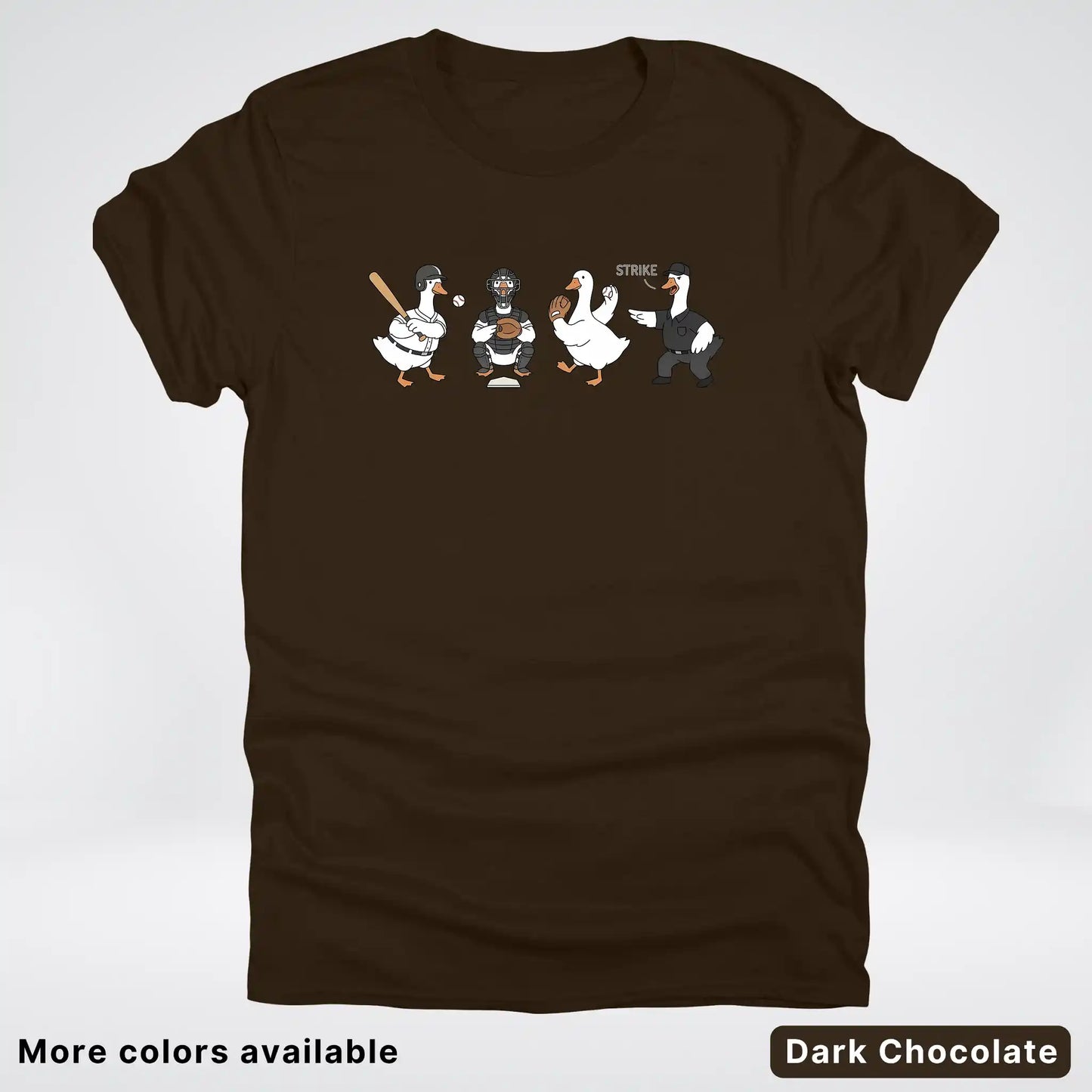 Baseball Goose Squad – Funny Baseball Goose Graphic T-Shirt