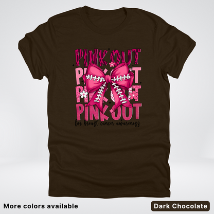 Coquette Football Laced Pink Out - T-Shirt