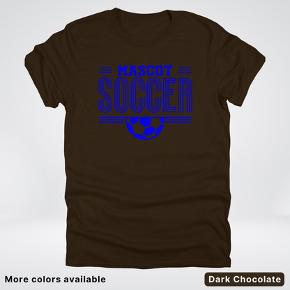 Custom Mascot – Blue Design 16 - Soccer T-Shirt