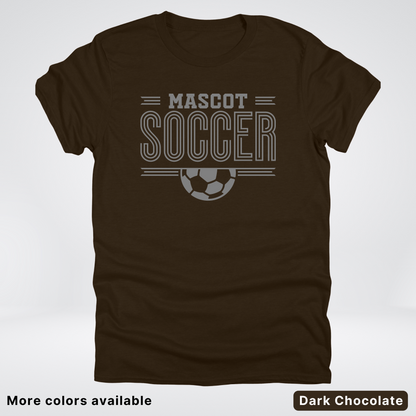 Custom Mascot – Gray Design 14 - Soccer T-Shirt