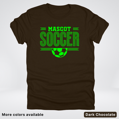 Custom Mascot – Green Design 21 - Soccer T-Shirt