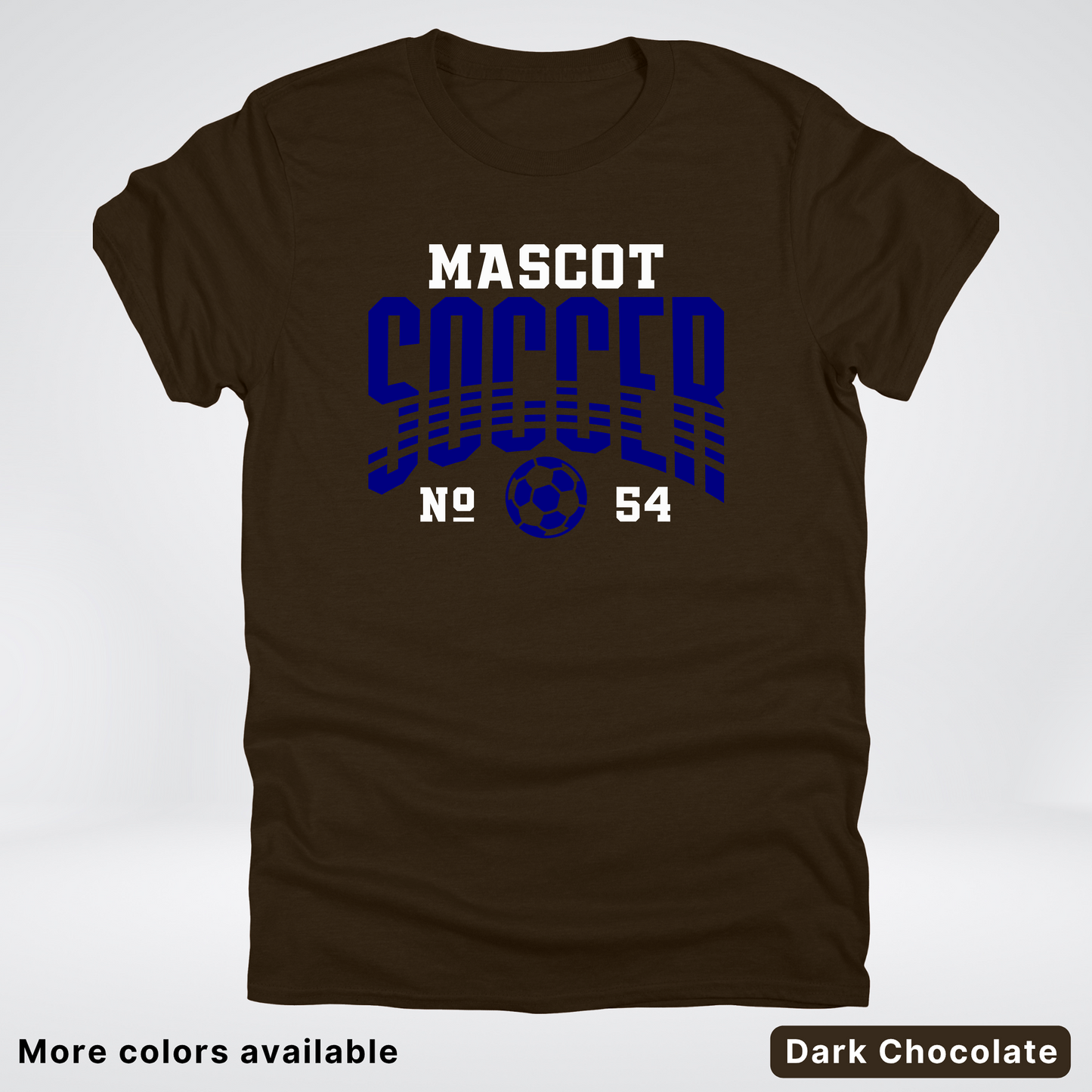 Custom Mascot & Number – Navy Design 09 - Soccer T-Shirt