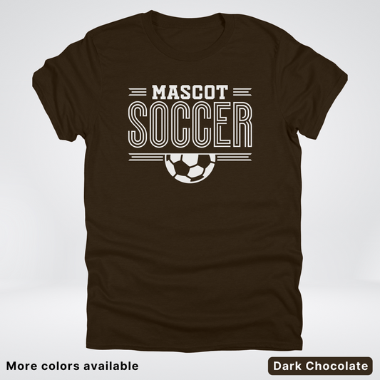 Custom Mascot – White Design 13 - Soccer T-Shirt