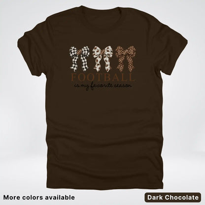 Football Is My Favorite Season – Game Day Bow T-Shirt