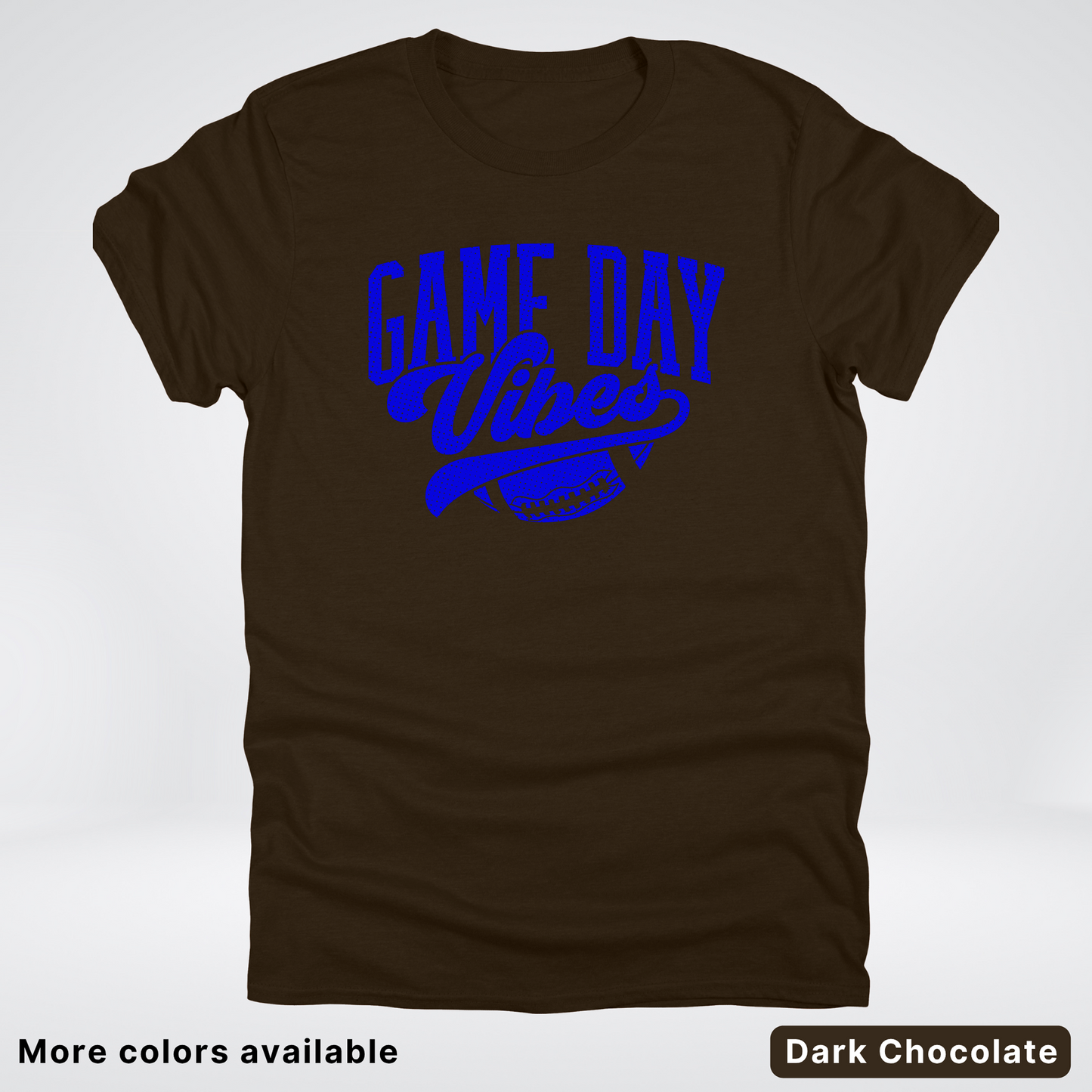 Game Day Vibes - Blue Design - Football T-Shirt