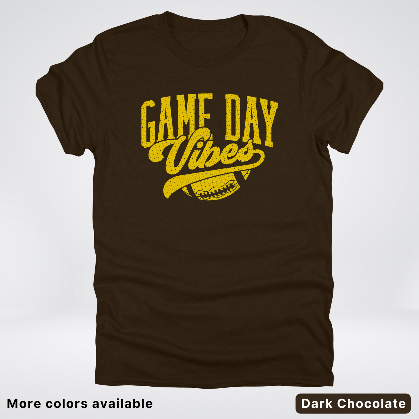 Game Day Vibes - Gold Design - Football T-Shirt