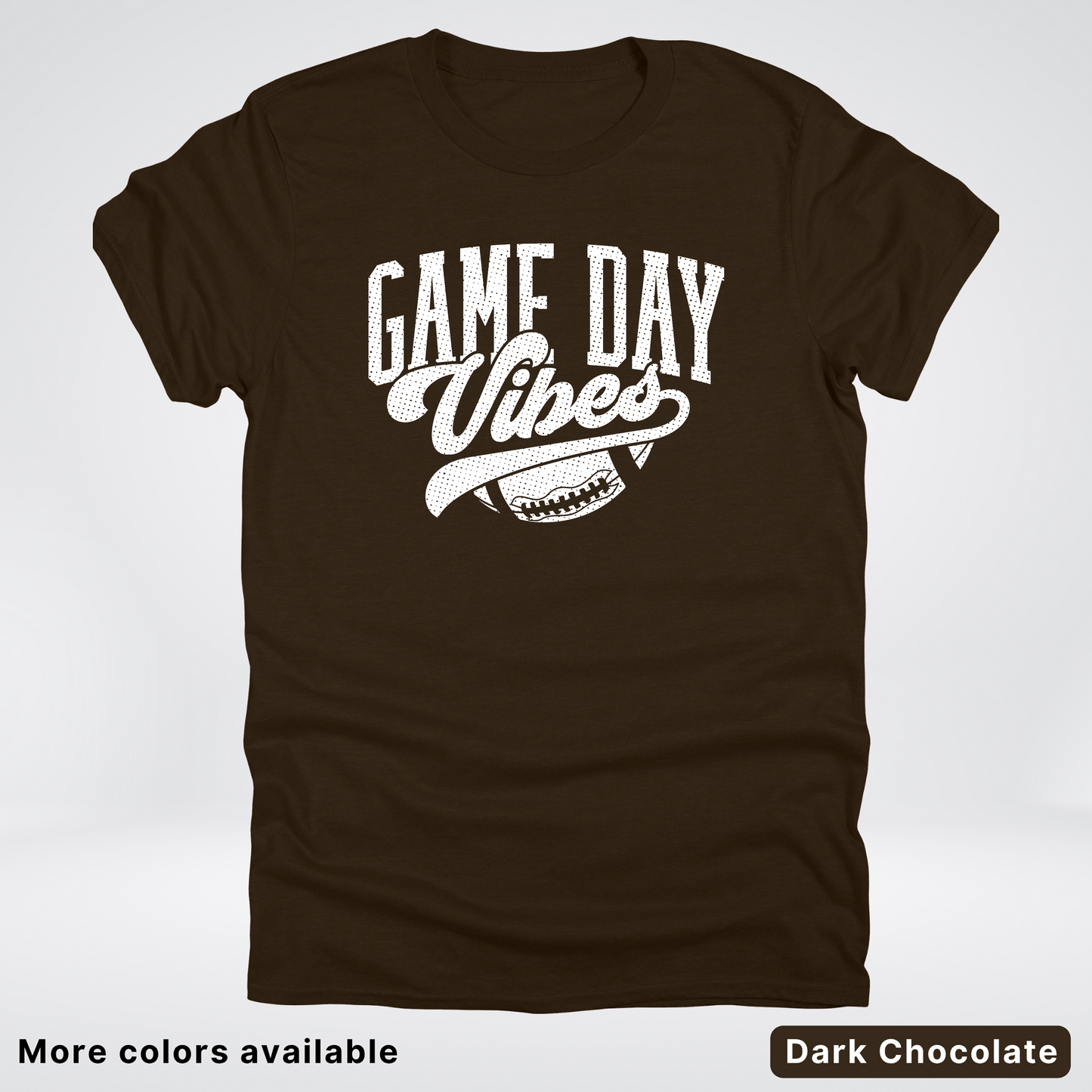 Game Day Vibes - White Design 2 - Football T-Shirt