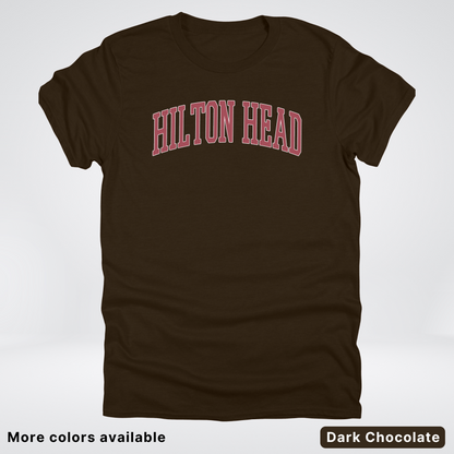 Hilton Head Destination - Red Design - T-Shirt