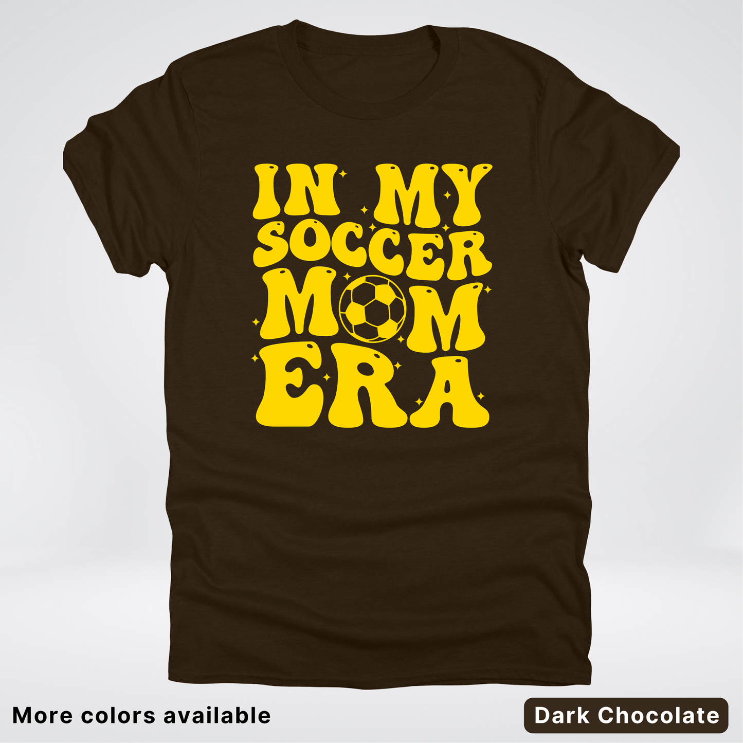 In My Soccer Mom Era – Gold Design - T-Shirt